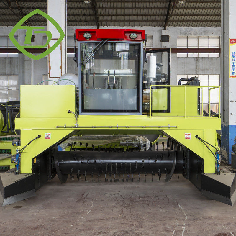 คอมพอสต์ประเภทขยะออร์แกนิค รูปแบบ Crawler Turner คอมพอสต์ขยะไก่แบบไฮดรอลิกเต็ม